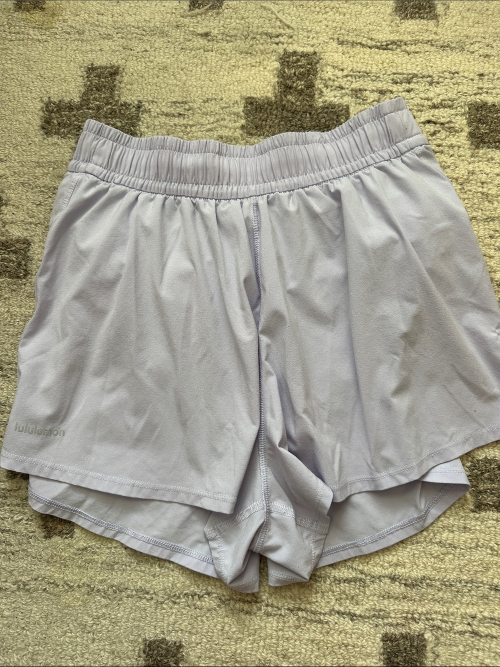 lululemon athletica Light Lavender Athletic Shorts
